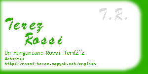 terez rossi business card